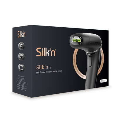 Silk'n 7 - Épilateur à la lumière pulsée avec tête rotative