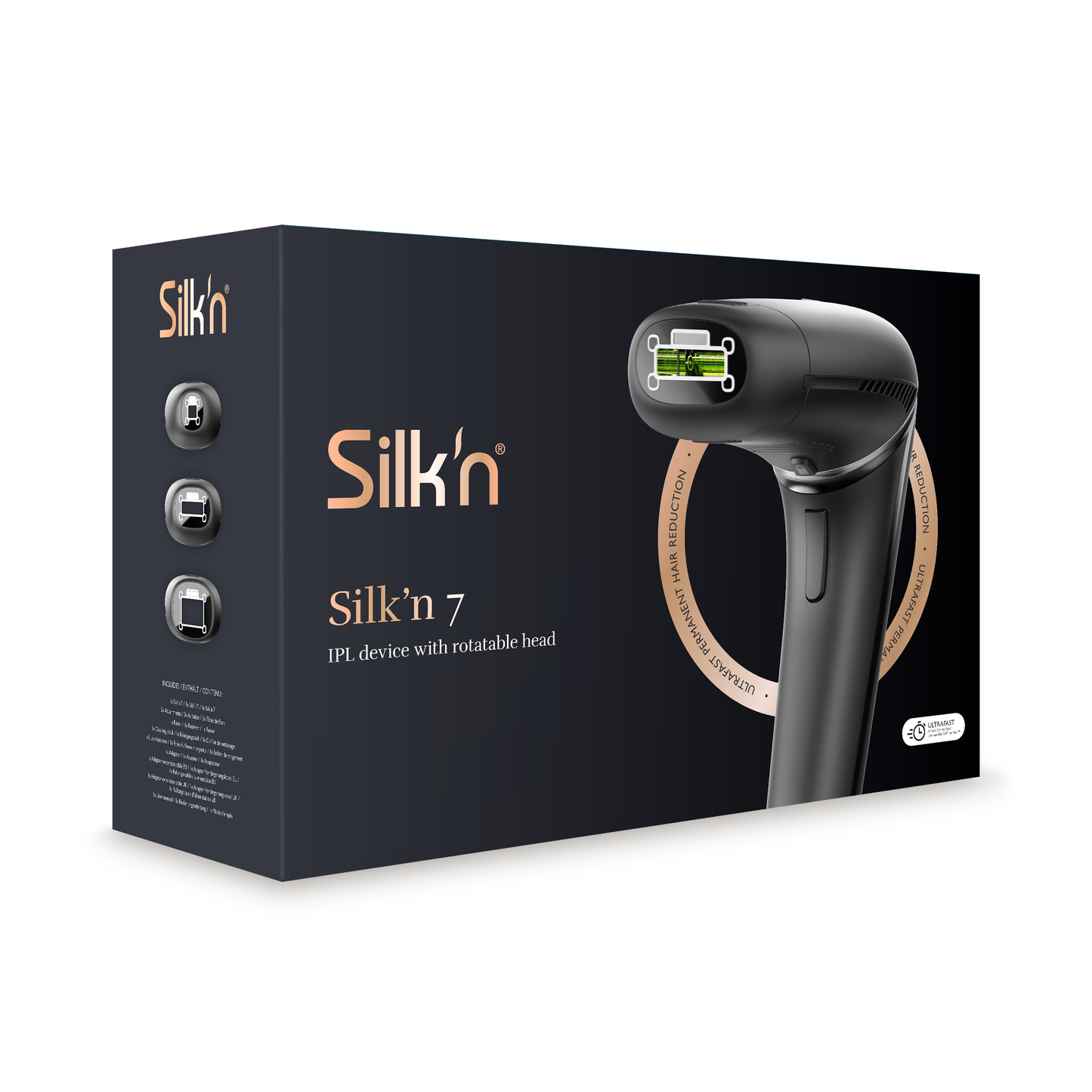 Silk'n 7 - Épilateur à la lumière pulsée avec tête rotative